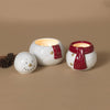 Gerson White/Red Snowman Christmas Scented Wax Candle 8 in. (Pack of 6)