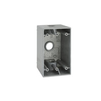 Bell 22.5 cu in Rectangle Aluminum 1 gang Weatherproof Box Gray