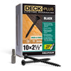 Deck Plus No. 10  x 2-1/2 in. L Star Flat Head Exterior Deck Screws 1 lb.
