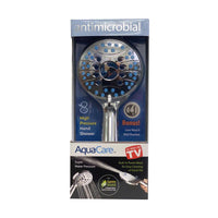 AquaCare Antimicrobial AS Seen On TV Handheld Shower Head Stainless Steel 1 pk - Open Box
