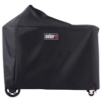 Weber Premium Grill Cover for Performer Premium and Deluxe Grills Black Weather Resistant 