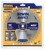 Irwin Marathon 10 in. D X 5/8 in. Carbide Miter and Table Saw Blade 40 teeth 1 pk