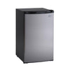 Avanti 4.4 cu ft Black/Silver Stainless Steel Compact Refrigerator 228 W