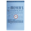 Mrs. Meyer's Clean Day Rain Water Scent Dryer Sheets 80 ct