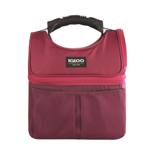 Igloo Playmate Gripper Assorted Color Polyester Lunch Bag Cooler 9 Can Capacity 9.38 H x 6.25 W in.