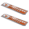 University of Texas 2 Piece Heavy Duty Alumnium Truck Emblem Set