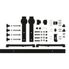 National Hardware Designer 72 in. L Matte Black Steel Barn Door Hanger Kit 1 pc