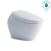 TOTO® NEOREST® NX1 Dual Flush 1.0 or 0.8 GPF Toilet with Integrated Bidet Seat, EWATER+® - Cotton White - MS902CUMFG#01