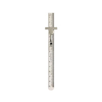General Tools 6 in. L X 0.46 in. W Stainless Steel Precision Pocket Rule Metric and SAE