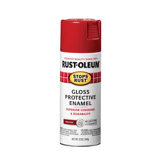 Rust-Oleum Stops Rust Gloss Regal Red Spray Paint 12 oz.