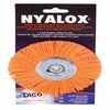 Dico Nyalox 4 in. Medium Crimped Mandrel Mounted Wheel Brush Nylon 2500 rpm 1 pc