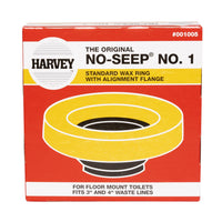 Harvey's No-Seep Wax Ring Polyethylene/Wax For Water Closets to Flanges - Open Box