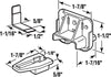 Prime Line Dark Brown Drawer Track Guide and Glide 1-3/16 L in. - Deal of The Week