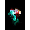 A Holiday Company Jurassic Santa LED Dinosaur with Santa 6 ft. Inflatable (Pack of 4)
