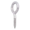 Hampton 7/16 in. Dia. x 1-5/8 in. L Polished Stainless Steel Screw Eye 60 lb. 1 pk (Pack of 20)