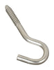 National Hardware Silver Stainless Steel 4-7/8 in. L Screw Hook 220 lb 1 pk