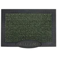 GrassWorx Clean Machine 36 in. L X 24 in. W Evergreen Welcome Polyethylene/Rubber Door Mat