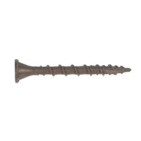 Simpson Strong-Tie Quick Drive No. 10 Sizes X 3 in. L Tan Square Ribbed Flat Head Deck Screws 1000 p