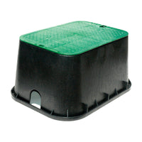 NDS 20 in. W X 25-3/4 in. D X 13 in. H Rectangular Valve Box with Overlapping Cover Black/Green