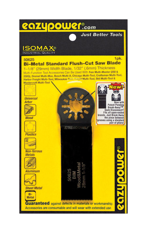 Eazypower Isomax 1-1/8 in. X 4 in. L Bi-Metal Flush Cut Saw Blade 1 pc