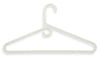 Honey-Can-Do 8 in. H X 15.75 in. L Plastic White Hanger 3 pk