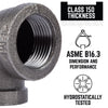 B & K 1 in. FPT  x 1 in. Dia. FPT Black Malleable Iron Elbow