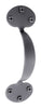 Acorn Rustic Traditional Door Pull Black 1 pk