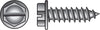 Hillman No. 10 X 3 in. L Slotted Hex Washer Head Sheet Metal Screws 100 pk