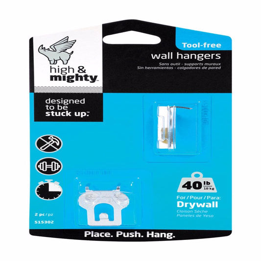 Hillman High & Mighty Picture Hanger 40 lb. 2 pk