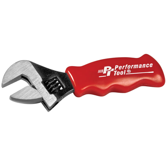 Performance Tool Metric and SAE Stubby Adjustable Wrench 6 in. L 1 pc
