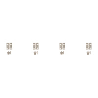 National Hardware 3/4 in. L Satin Nickel Door Hinge 4 pk