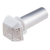 Deflect-O 4 in. W X 4 in. L White Aluminum/Plastic Dryer Vent Hood