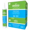 GE Max Extra White Siliconized Acrylic Caulk 10.1 oz. (Pack of 12)