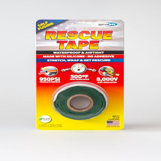 Rescue Tape Green 1 in. W X 12 ft. L Silicone Tape