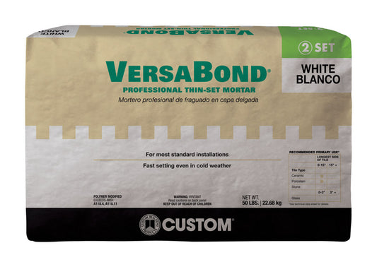 Custom Building Products VersaBond White Thin-Set Mortar 50 lb