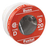 Bussmann 20 amps Dual Element Tamper Proof Plug 4 pk - Deal of The Week
