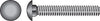 Hillman 0.375 in. X 2 in. L Stainless Steel Carriage Bolt 25 pk