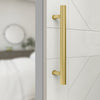 National Hardware Madison 31/32 in. D X 12 in. L Brushed Gold Steel Pull Handle 1 pc