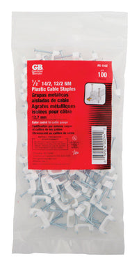 Gardner Bender 1/2 in. W Plastic Insulated Cable Staple 100 pk - Deal of The Week