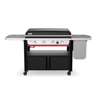 Weber Slate 36" Rust-Resistant 4 Burner Liquid Propane Digital Thermometer Outdoor Griddle Black