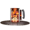 Weber Portable Rapidfire Chimney Starter for Charcoal Grills Compact Design