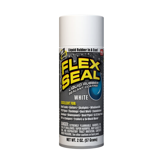 FLEX SEAL Family of Products FLEX SEAL MINI White Rubber Spray Sealant 2 oz (Pack of 12)
