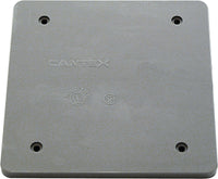 Cantex New Work Square PVC 2 gang Outlet Box Gray - Deal of The Week