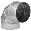 Imperial Manufacturing 6 in. Dia. x 6 in. Dia. Adjustable 90 deg. Galvanized Steel Elbow Exhaust (Pack of 8)