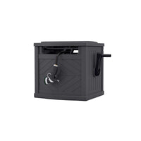 Suncast 150 ft. Gray Free Standing Hideaway Hose Reel - Open Box
