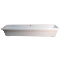 Countryside 36 Inch White Flower Box Planter