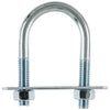 Hampton 5/16 in. x 1-3/8 in. W x 2-1/2 in. L Coarse Zinc-Plated Steel U-Bolt (Pack of 10)