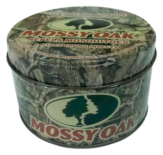 Mossy Oak Candle with Holder Wax For Mosquitoes/Other Flying Insects 8 oz. (Pack of 9)