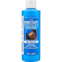 Homefront Satin Ribbon Blue Craft Paint Interior 8 oz (Pack of 3)