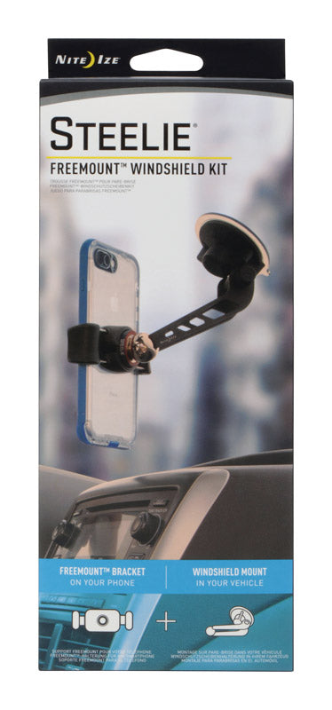 Nite Ize Steelie Black/Silver Windshield Cell Phone Mount For All Mobile Devices